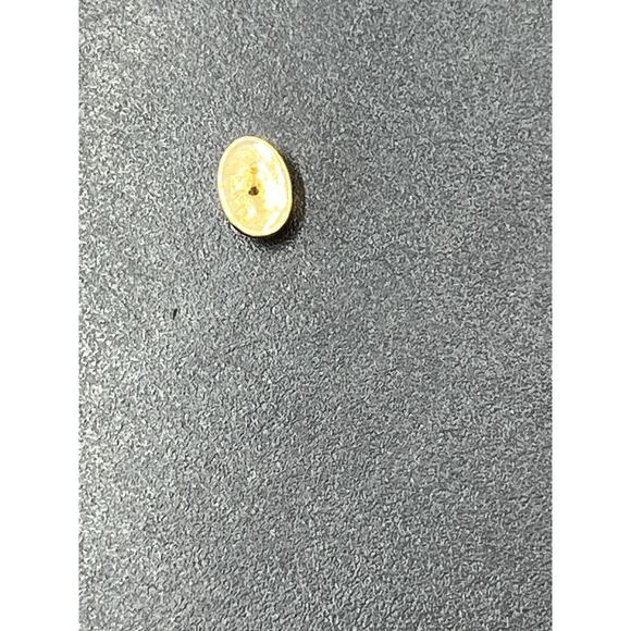 Designer Hallmarked 14K Yellow Gold Black Onyx Stud Earrings 7.5mm x 5mm Oval - Picture 11 of 12